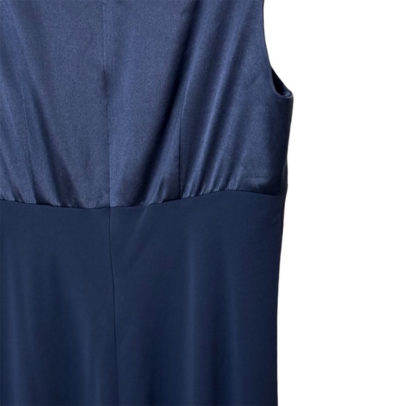 Vintage Ann Taylor Navy Blue Silk blend maxi dress with sheer overlay. Women’s 6 - Picture 8 of 8